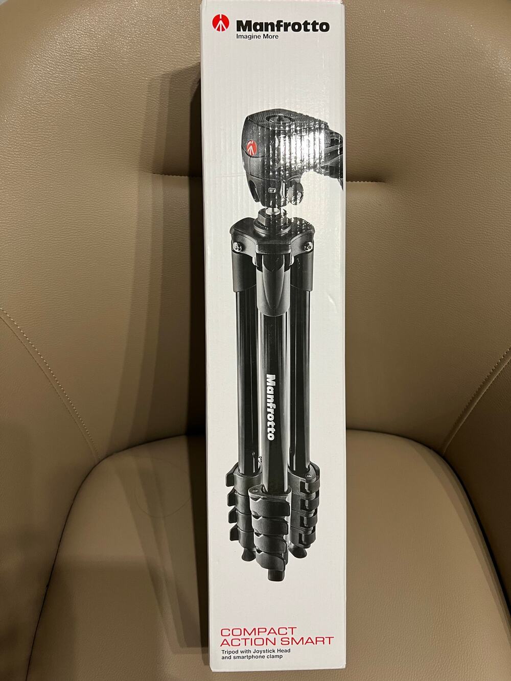 Manfrotto Compact Action 61" Tripod MKCOMPACTACN-BK Joystick Head Black